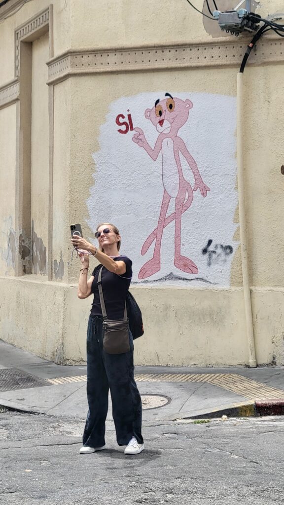 selfie vor pink panter