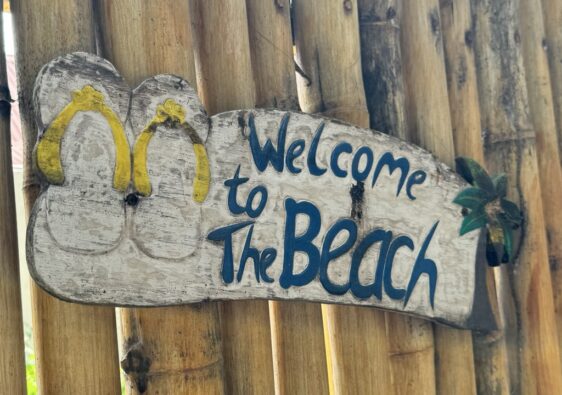schild welcome to the beach