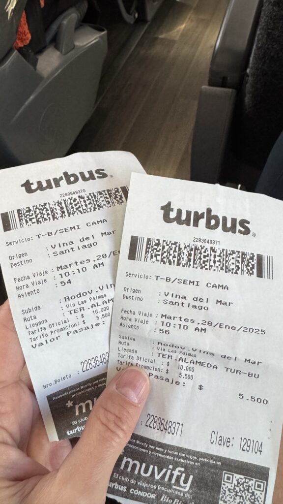 bus tickets nach santiago