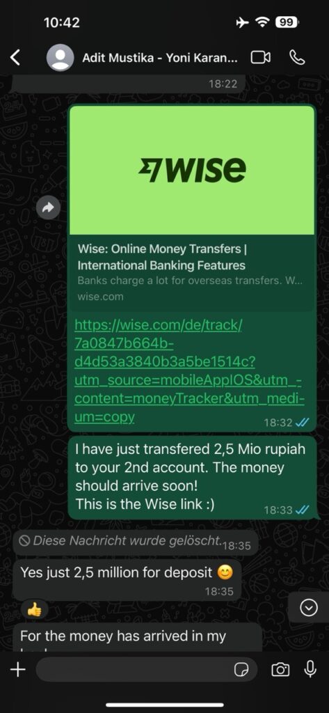 chat mit Yoni Karana House Ubud